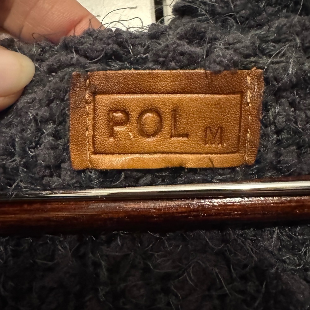 Anthropologie POL Women's Charcoal Button-Up Cardigan - Picture 2 of 4